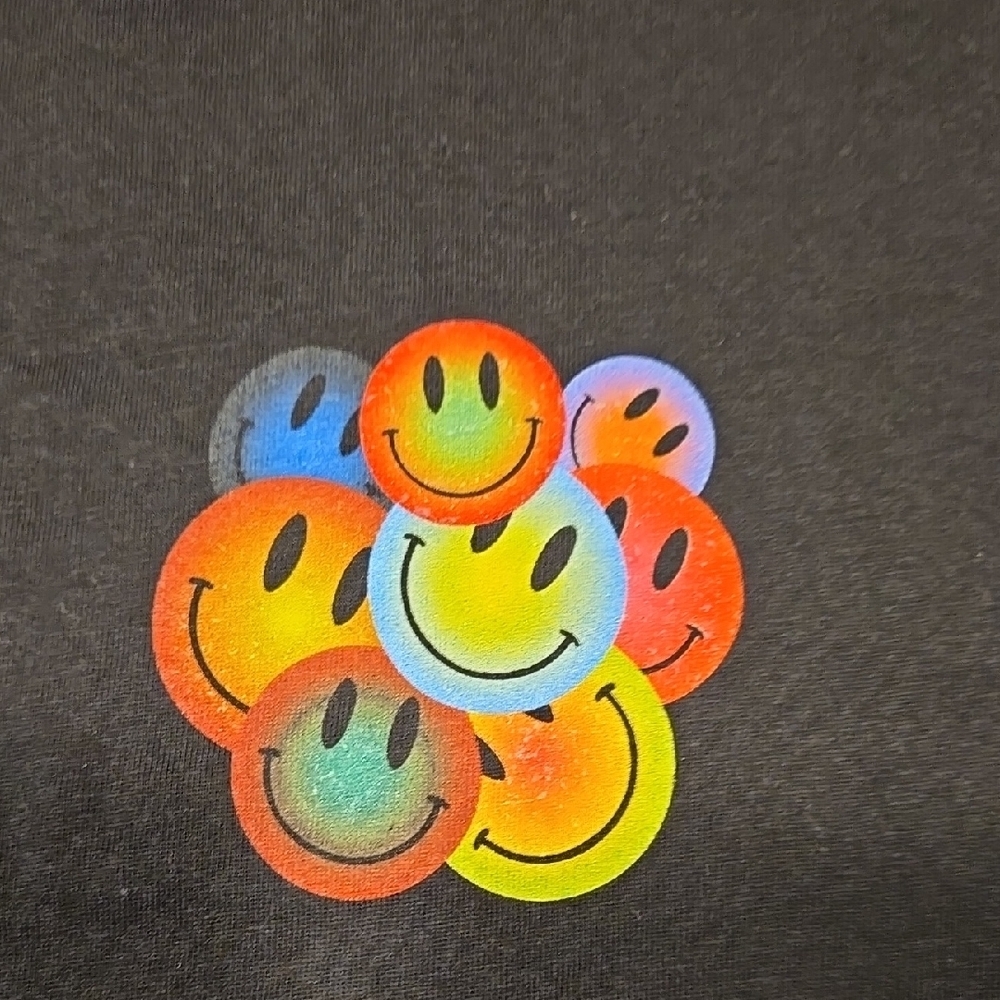 Smiley Rave T-Shirt‎ - Black - Picture 3 of 5